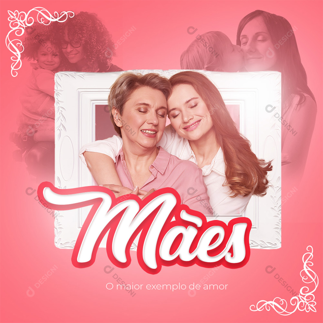 Homenagem Para as Mães Social Media PSD Editável