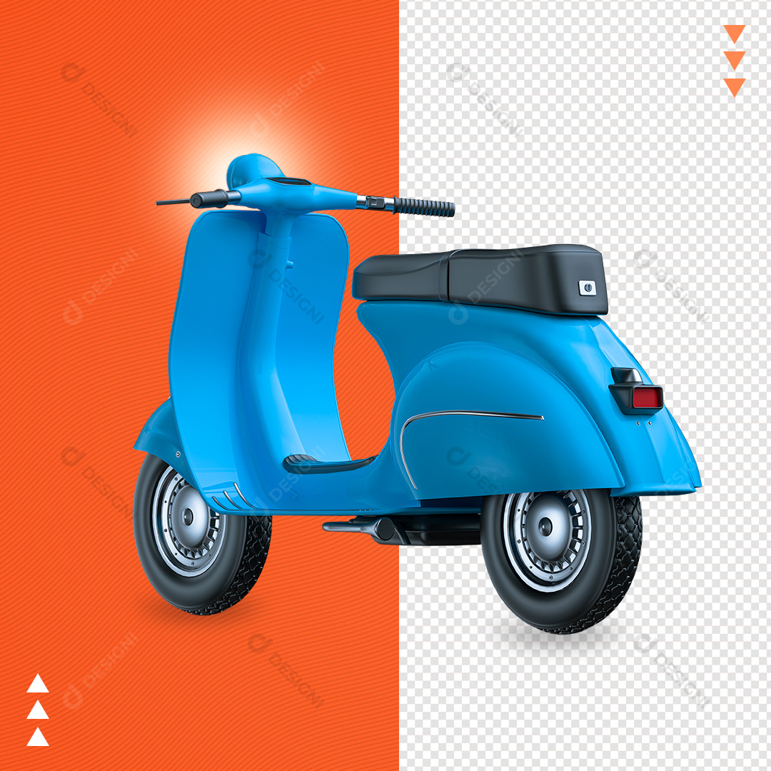 Lambreta Motocicleta PNG Transparente Sem Fundo