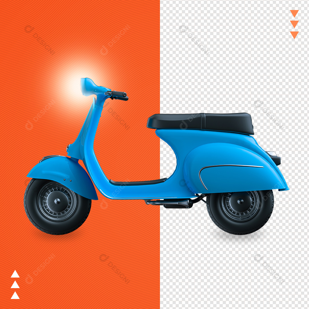 Lambreta Motocicleta PNG Transparente Sem Fundo