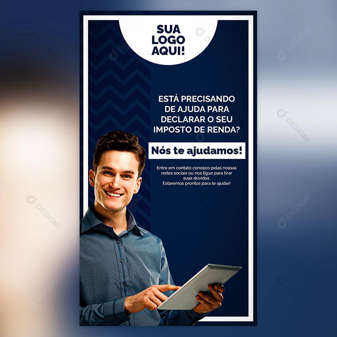 Declare Seu Imposto de Renda Social Media PSD Editável