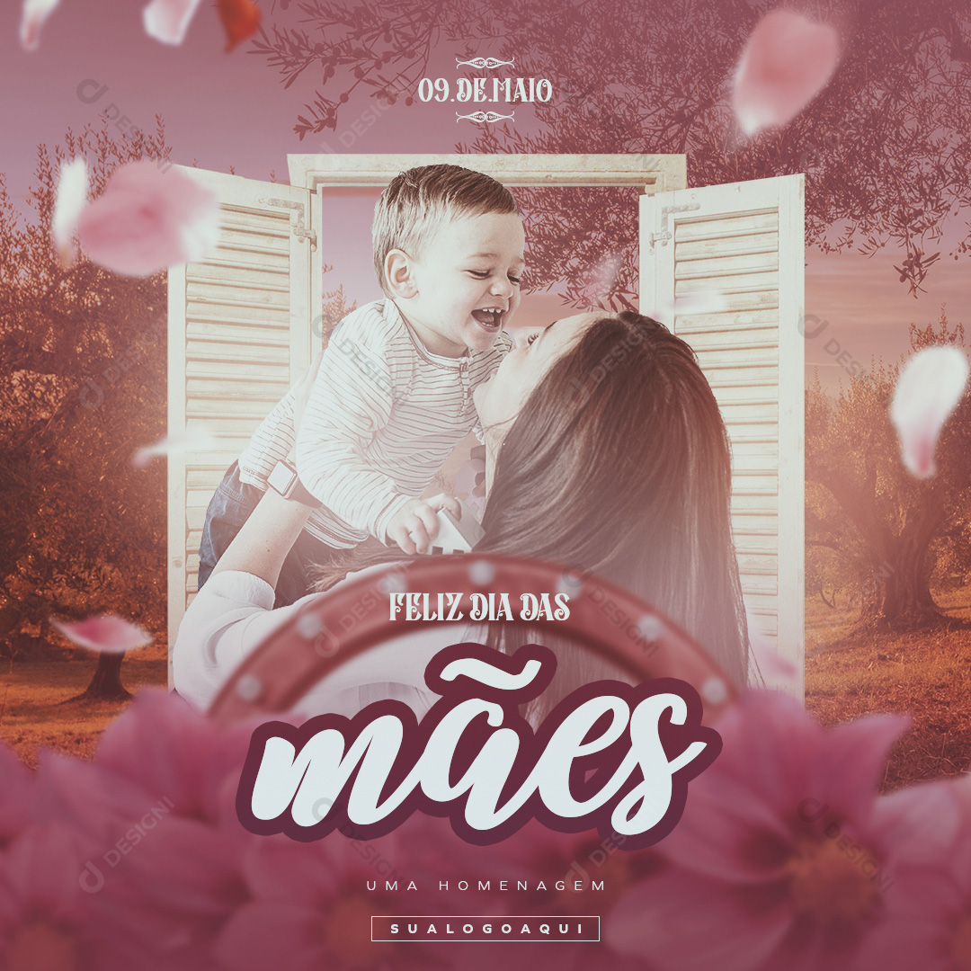 Feliz Dia Das Mães Social Media PSD Editável