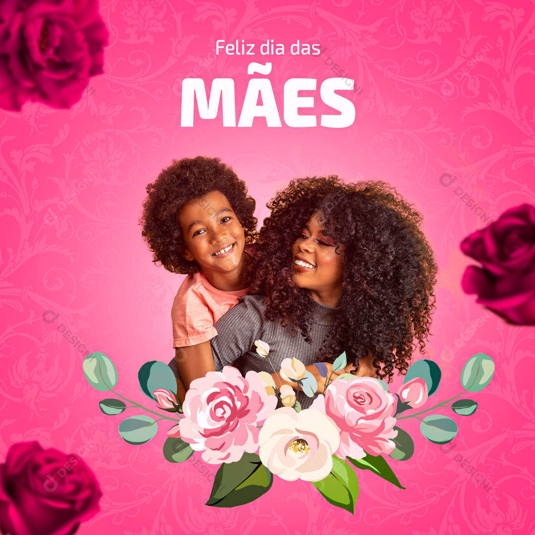 Feliz Dia das Mães Social Media PSD Editável