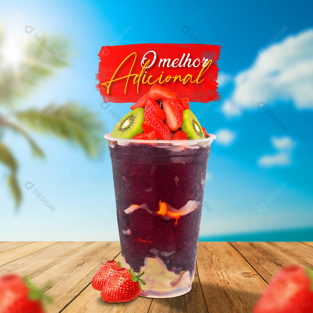 Açaí Açaíteria Social Media PSD Editável