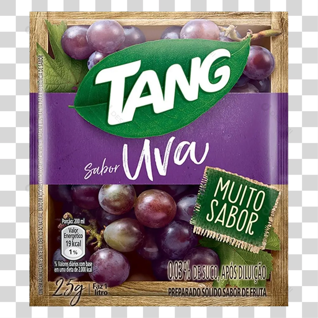 Suco Tang Sabor Uva 25g PNG Transparente