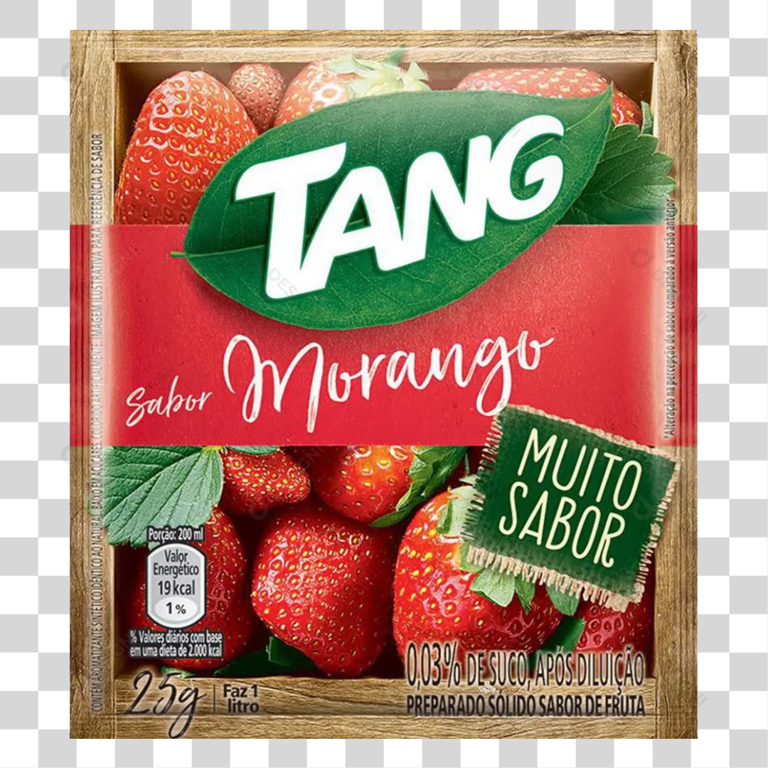 Suco Tang Sabor Morango 25g PNG Transparente