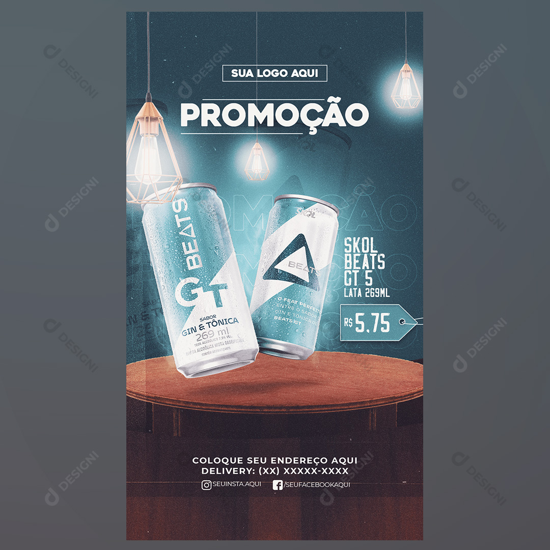 Promoção Skol Beats GT Social Media PSD Editável
