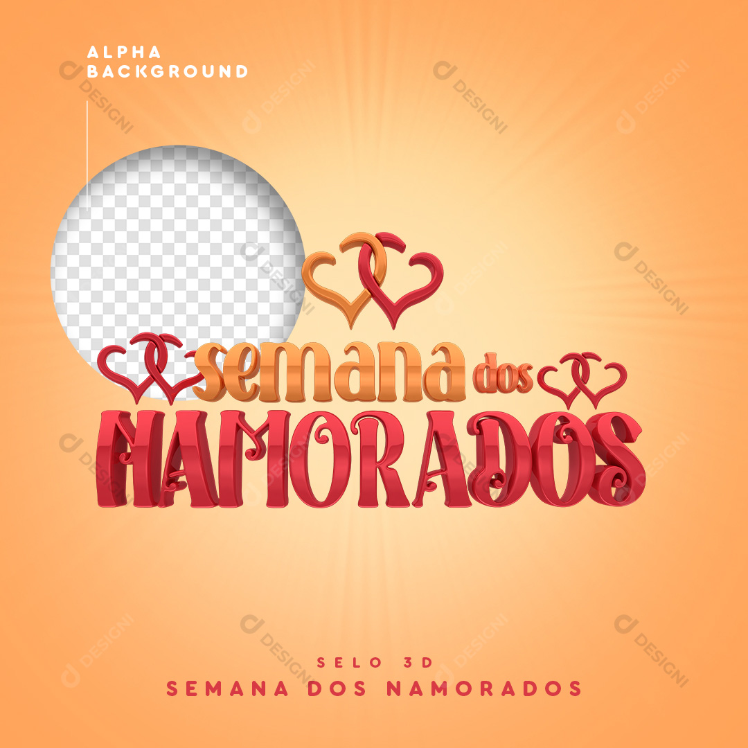 Selo Semana Dos Namorados PNG Transparente