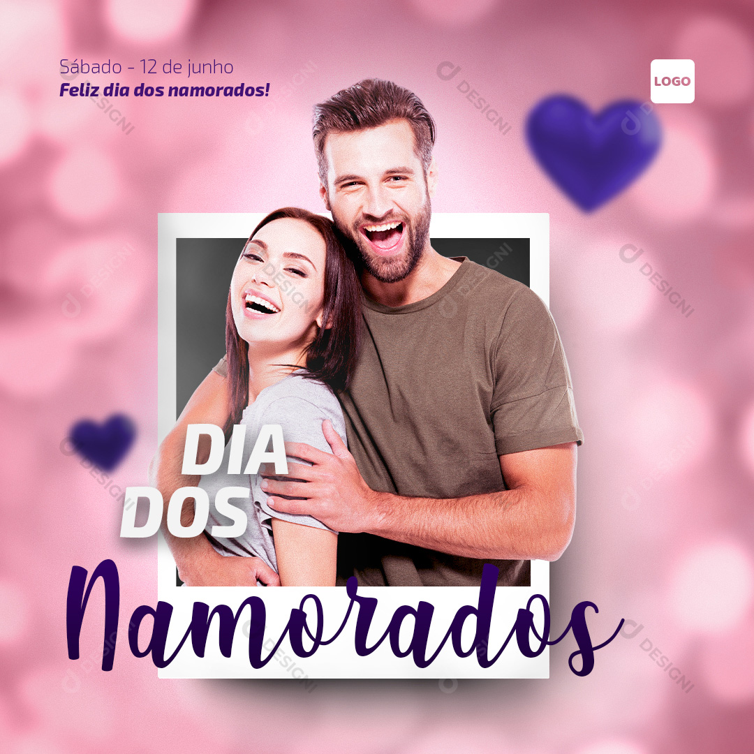 Dia Dos Namorados Social Media PSD Editável