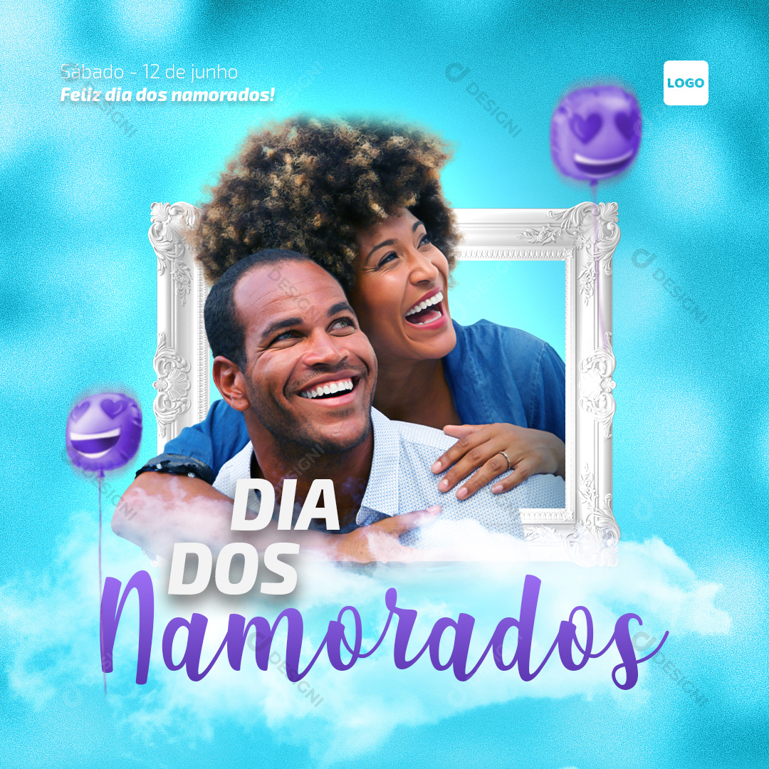 Dia Dos Namorados 12 de Junho Social Media PSD Editável
