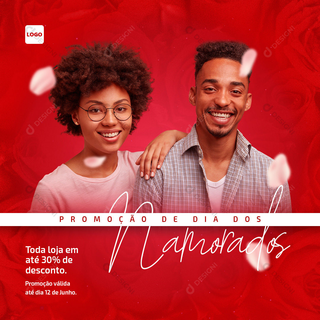 Promoção de Dia Dos Namorados Social Media PSD Editável