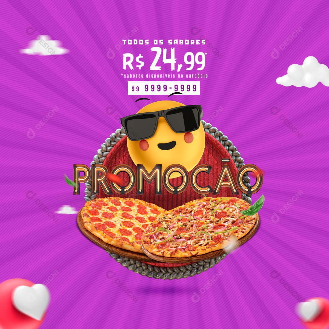 Promoção Pizzaria Social Media PSD Editável