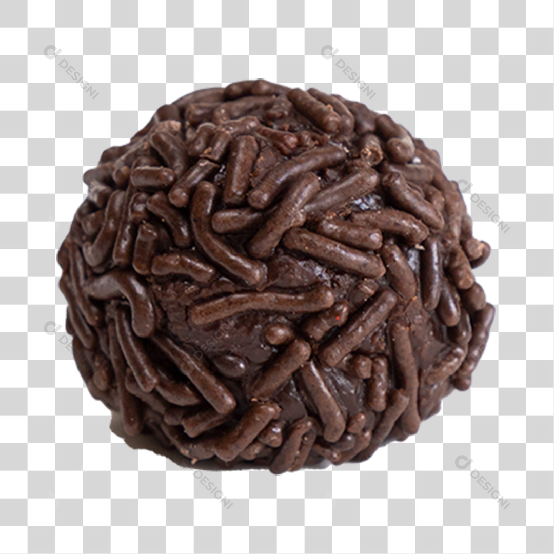 Brigadeiro Caseiro de Chocolate PNG Transparente Sem Fundo