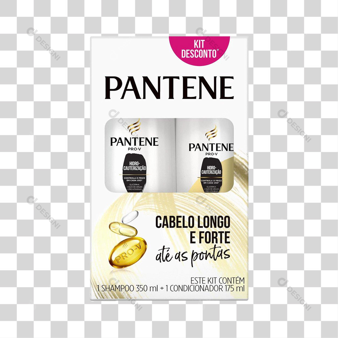 Creme Pantene Cabelos Longo e Fortes PNG Transparente