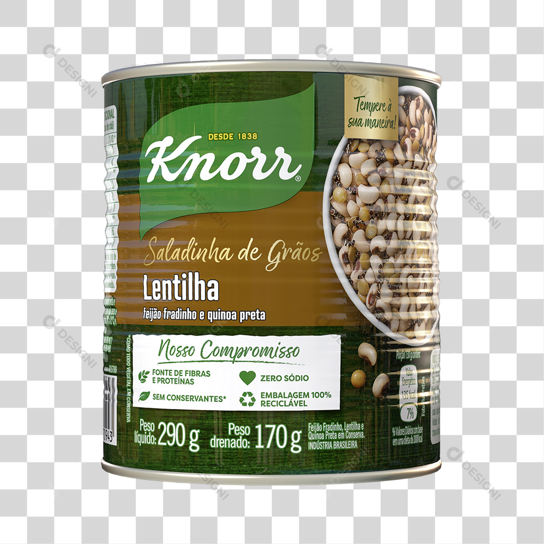 Saladinha de Grãos Knorr PNG Transparente Sem Fundo