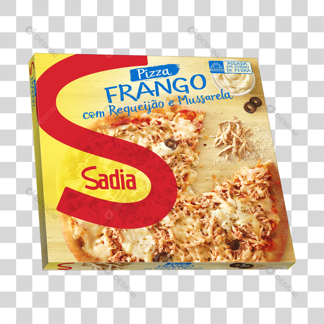 Pizza Frango Com Requeijão e Mussarela Sadia PNG Transparente