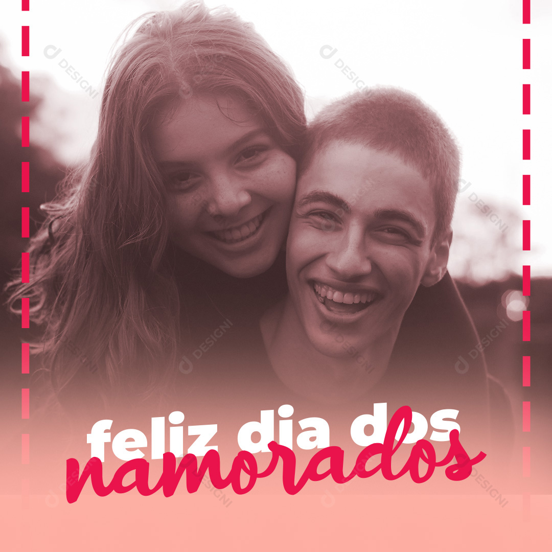 Feliz Dia Dos Namorados Social Media PSD Editável