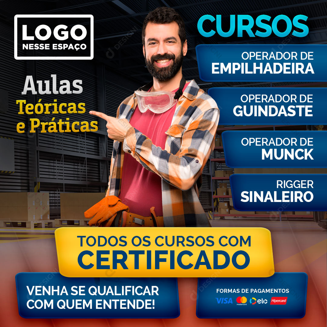 Social Media Machine Operator Course Editable PSD