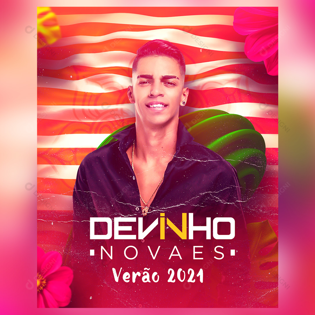 Flyer Cantor Devinho Novais Social Media PSD Editável