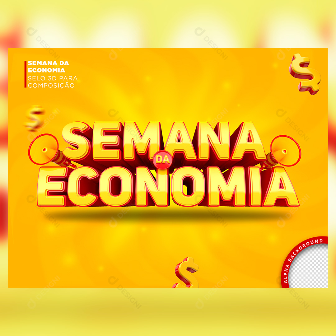 Selo 3D Semana da Economia Social Media PSD