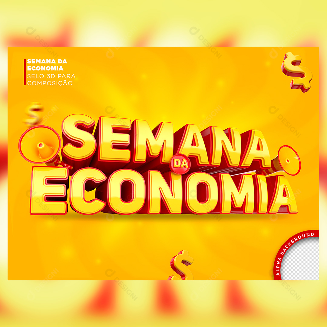 Selo 3D Semana da Economia Social Media PSD