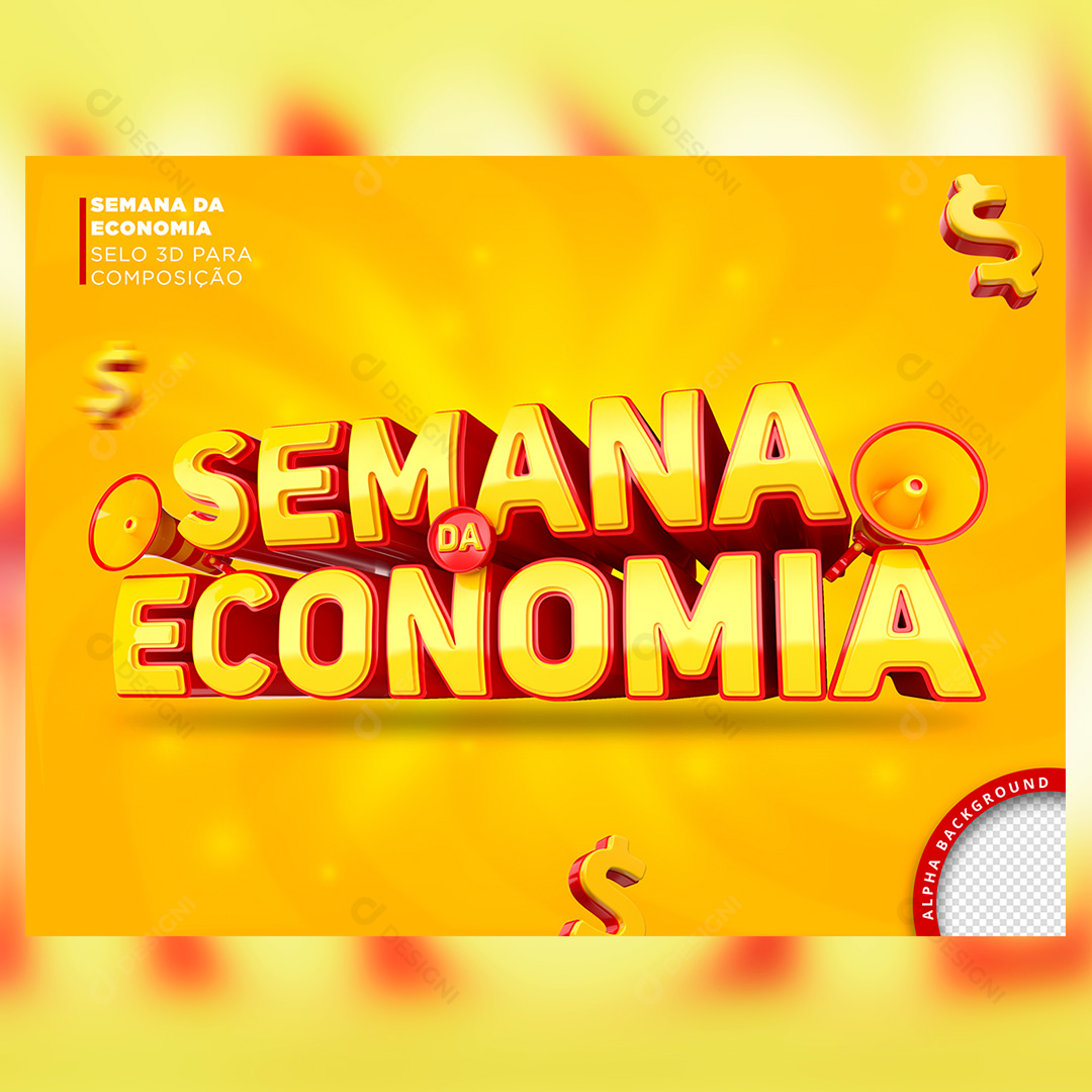 Selo 3D Semana da Economia Social Media PSD