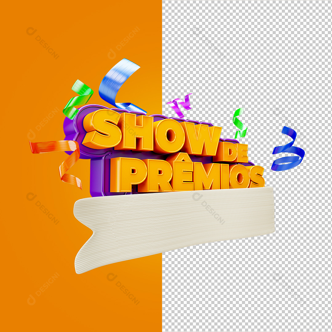 Selo 3D Show de Prêmios PNG Transparente Sem Fundo