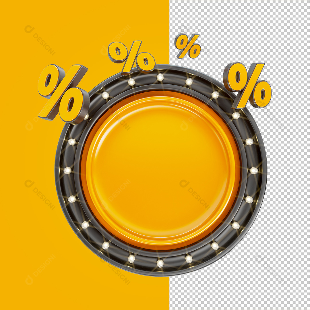 Base 3D Elemento PNG Transparente Sem Fundo