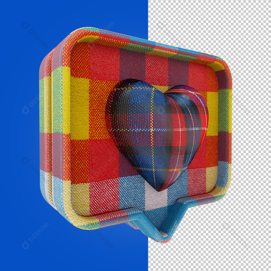 3D Like Instagram Facebook Transparent PNG Element Without Background