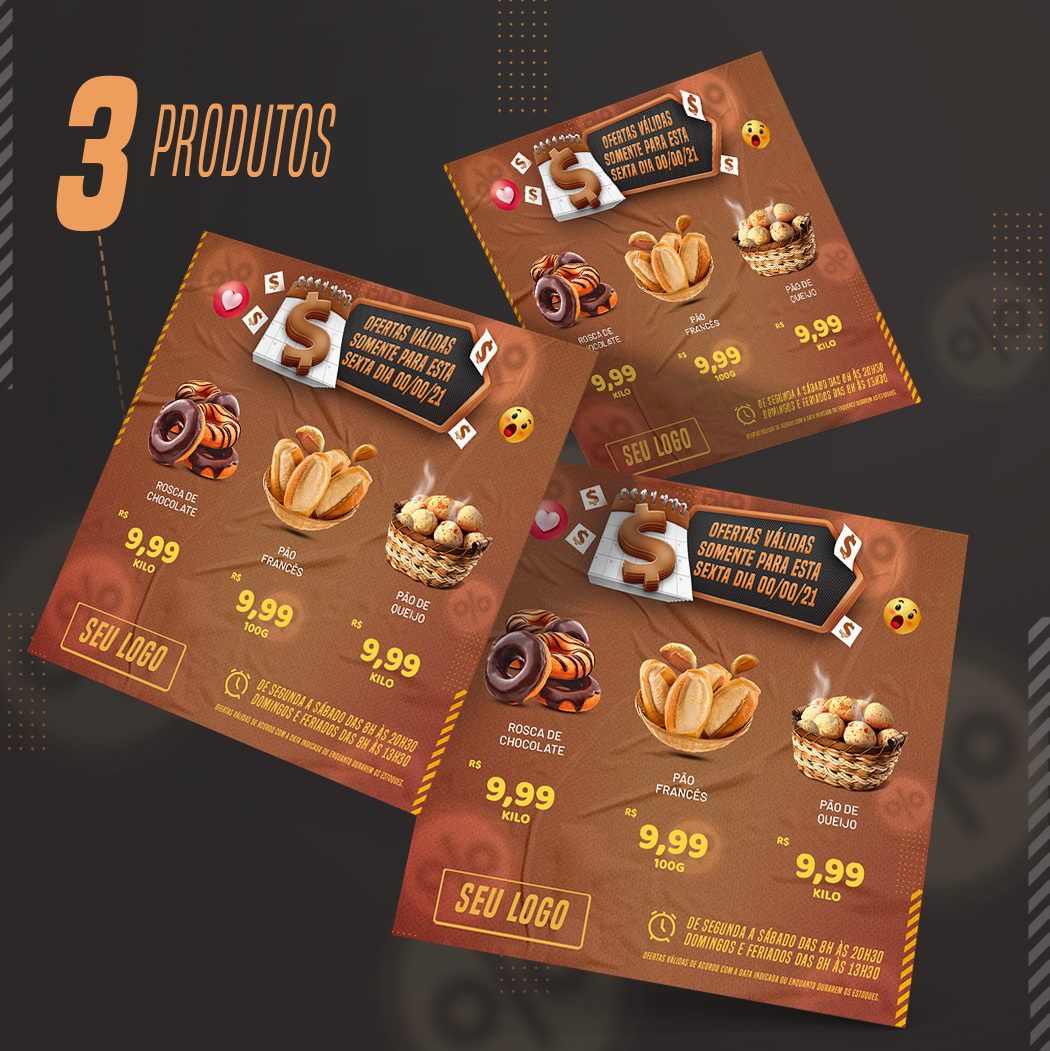 Panificadora Oferta de Sexta Social Media PSD Editável
