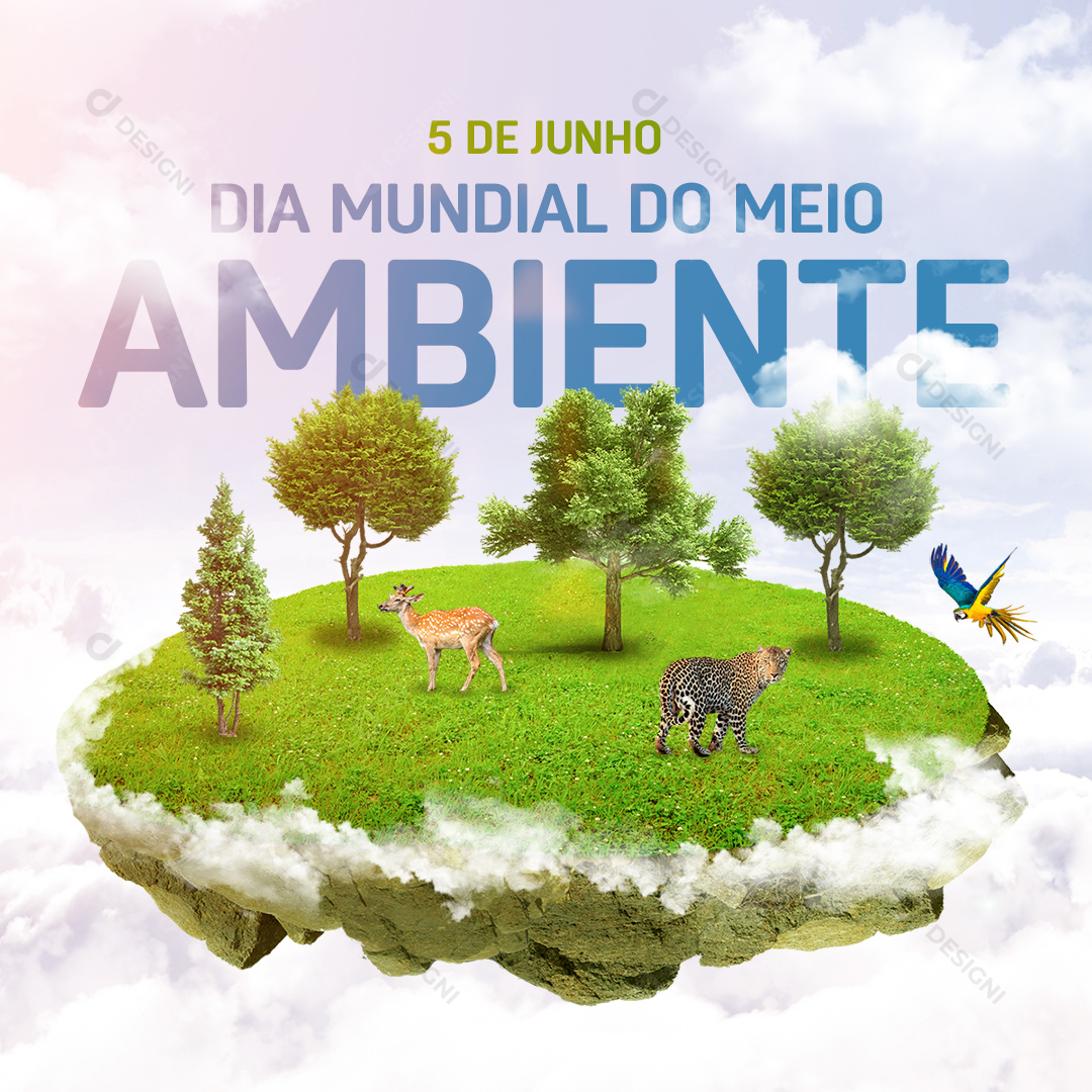 Dia Mundial do Meio Ambiente 5 de Junho Social Media PSD Editável