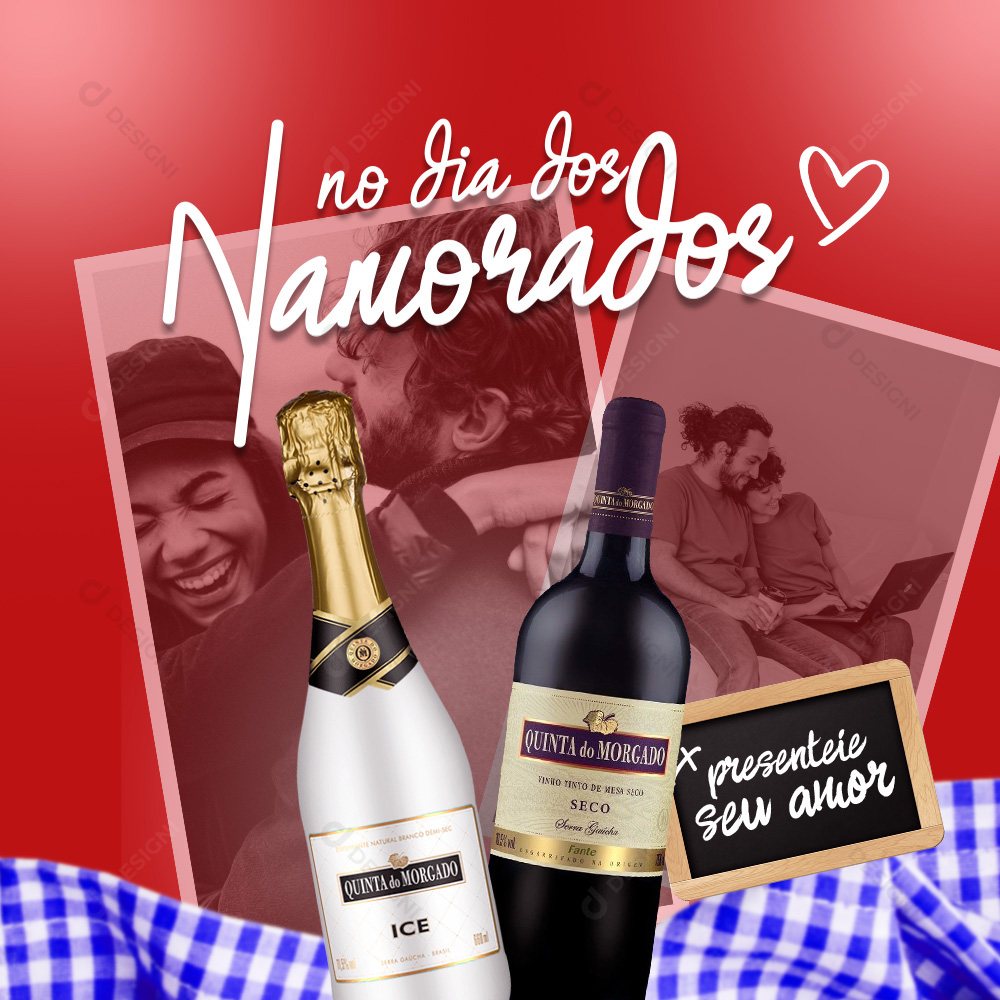 No Dia Dos Namorados Presenteie Seu Amor Social Media PSD Editável