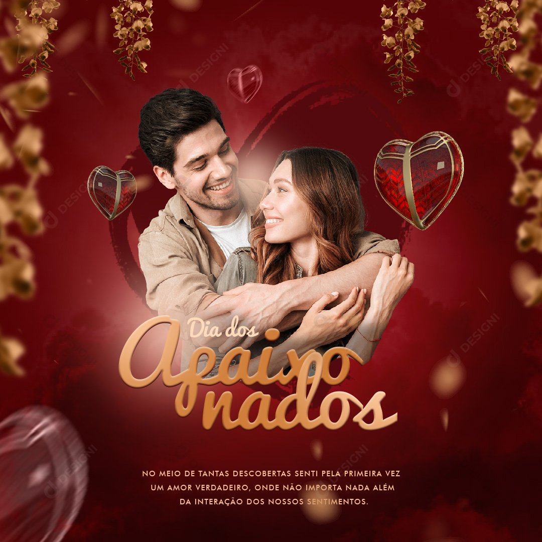 Dia Dos Apaixonados Dia Dos Namorados Social Media PSD Editável