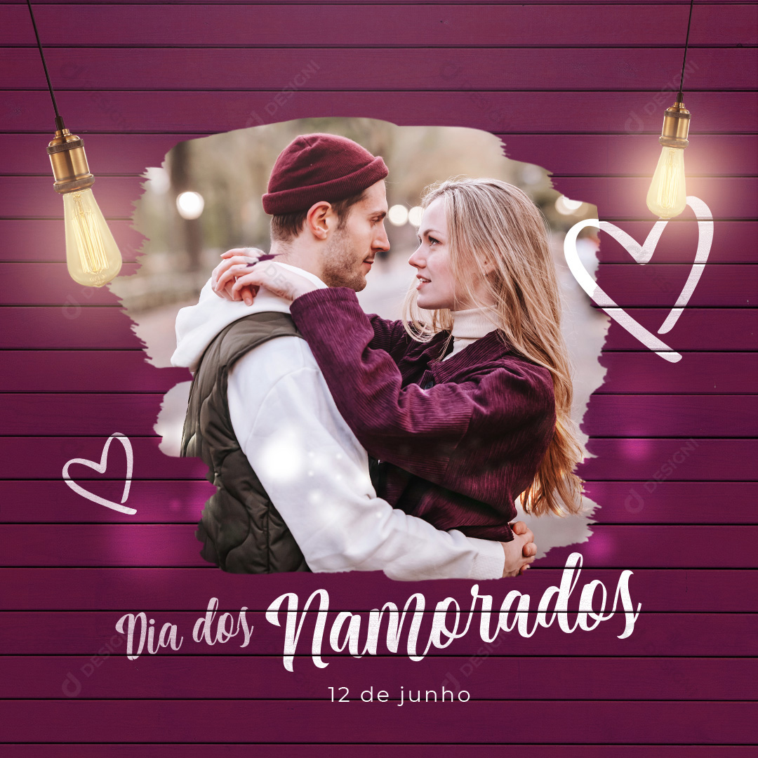 Dia Dos Namorados 12 de Junho Social Media PSD Editável