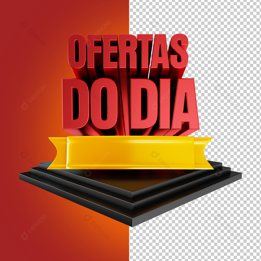 Oferta do Dia Selo 3D PNG Transparente Sem Fundo