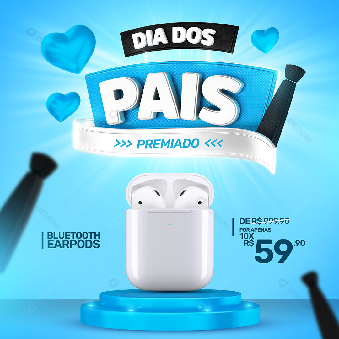 Dia dos Pais Premiado Social Media PSD Editável