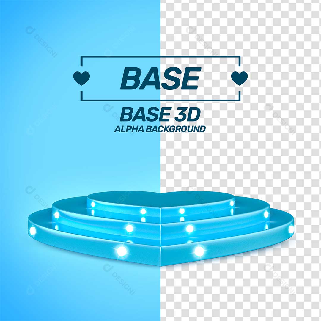 Base 3D Elemento Para Composição PNG Transparente Sem Fundo