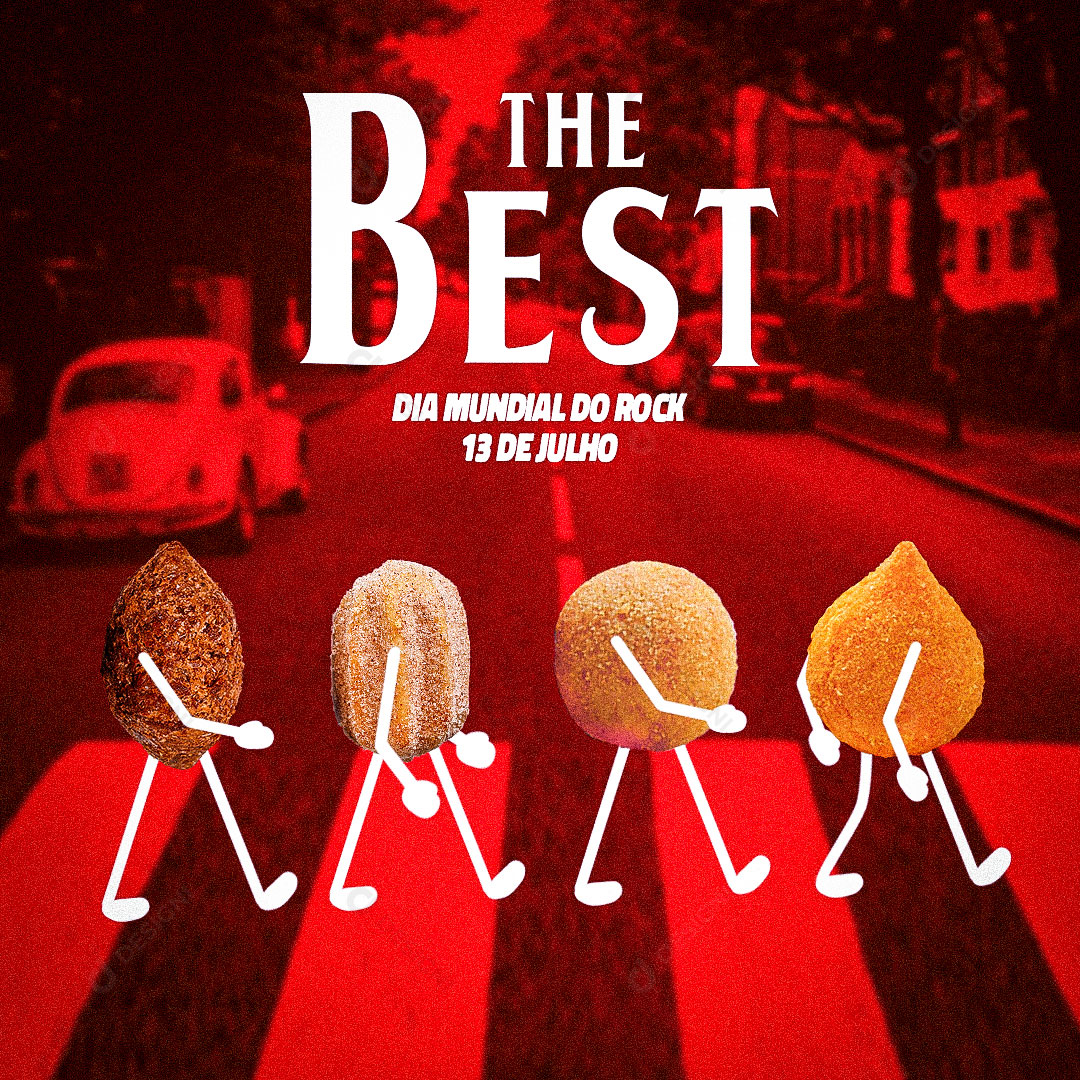 The Best Dia Mundial do Rock Social Media PSD Editável