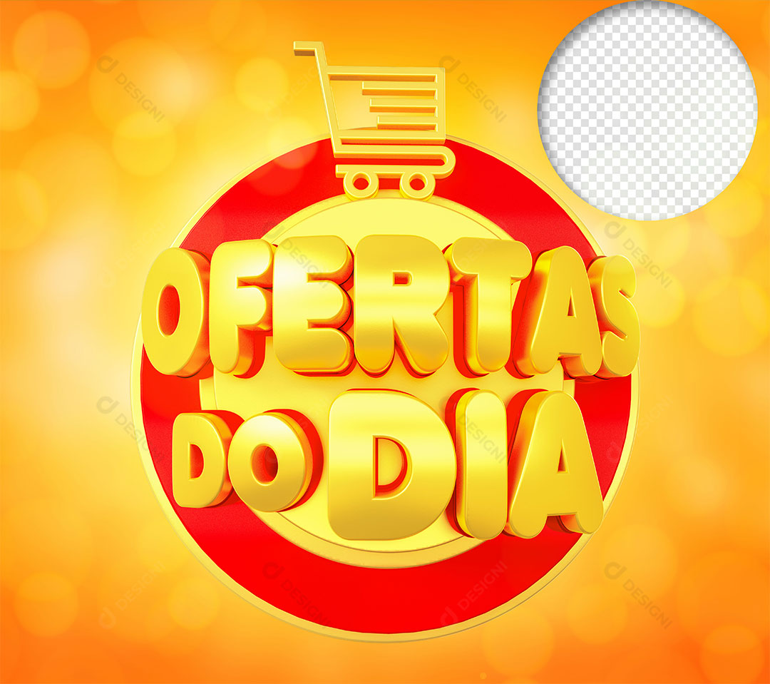 Ofertas do Dia Selo 3D PNG Transparente Sem Fundo
