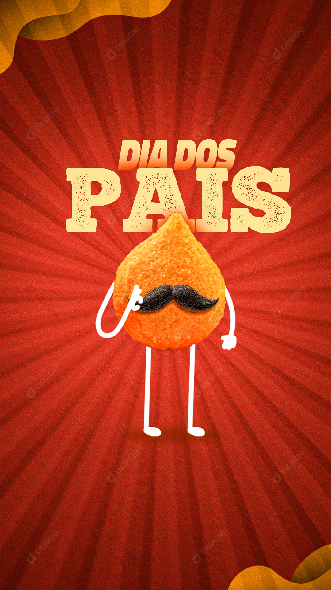 Story Lanchonete Coxinha Dia dos Pais Social Media PSD Editável