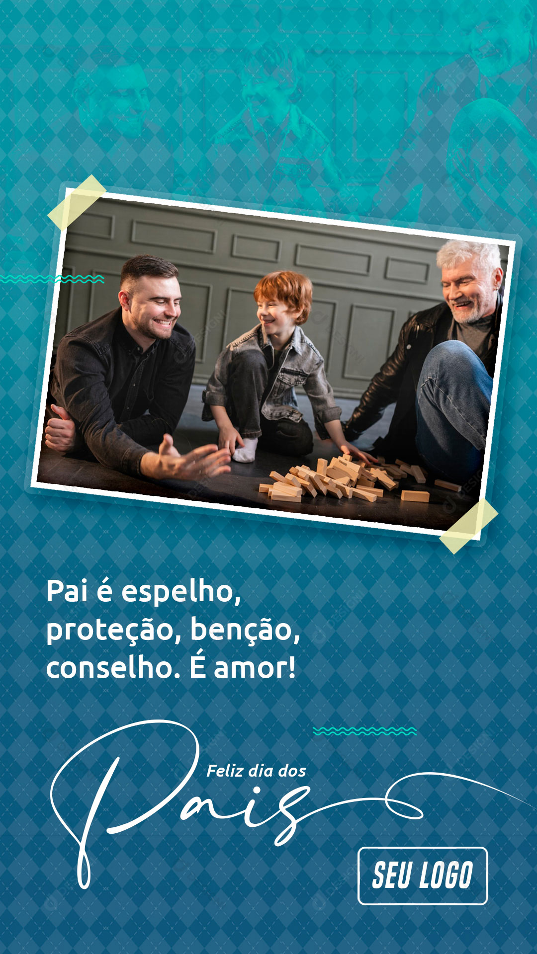 Story Pai e Espelho Proteção Benção Conselho e Amor Social Media PSD Editável