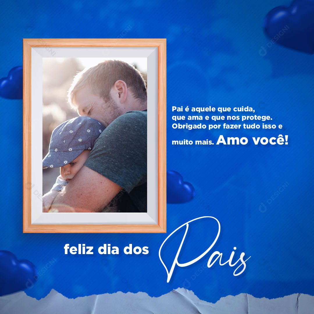 Feliz Dia dos Pais Social Media PSD Editável