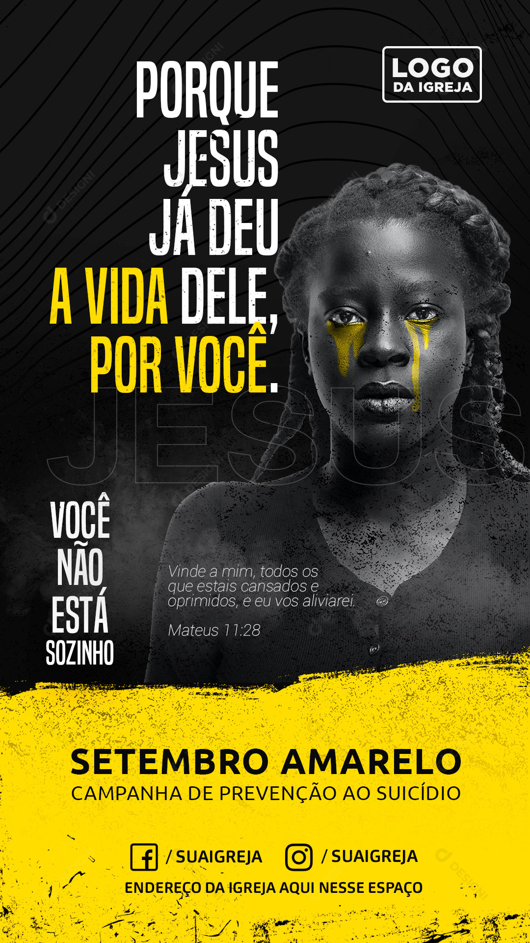 Story Setembro Amarelo Social Media PSD Editável