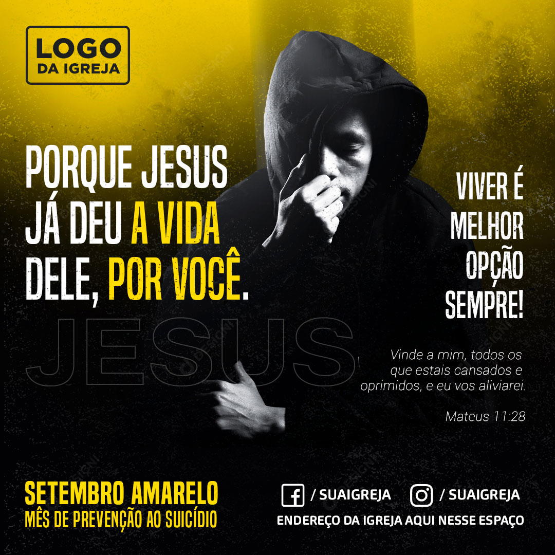 Setembro Amarelo Social Media PSD Editável