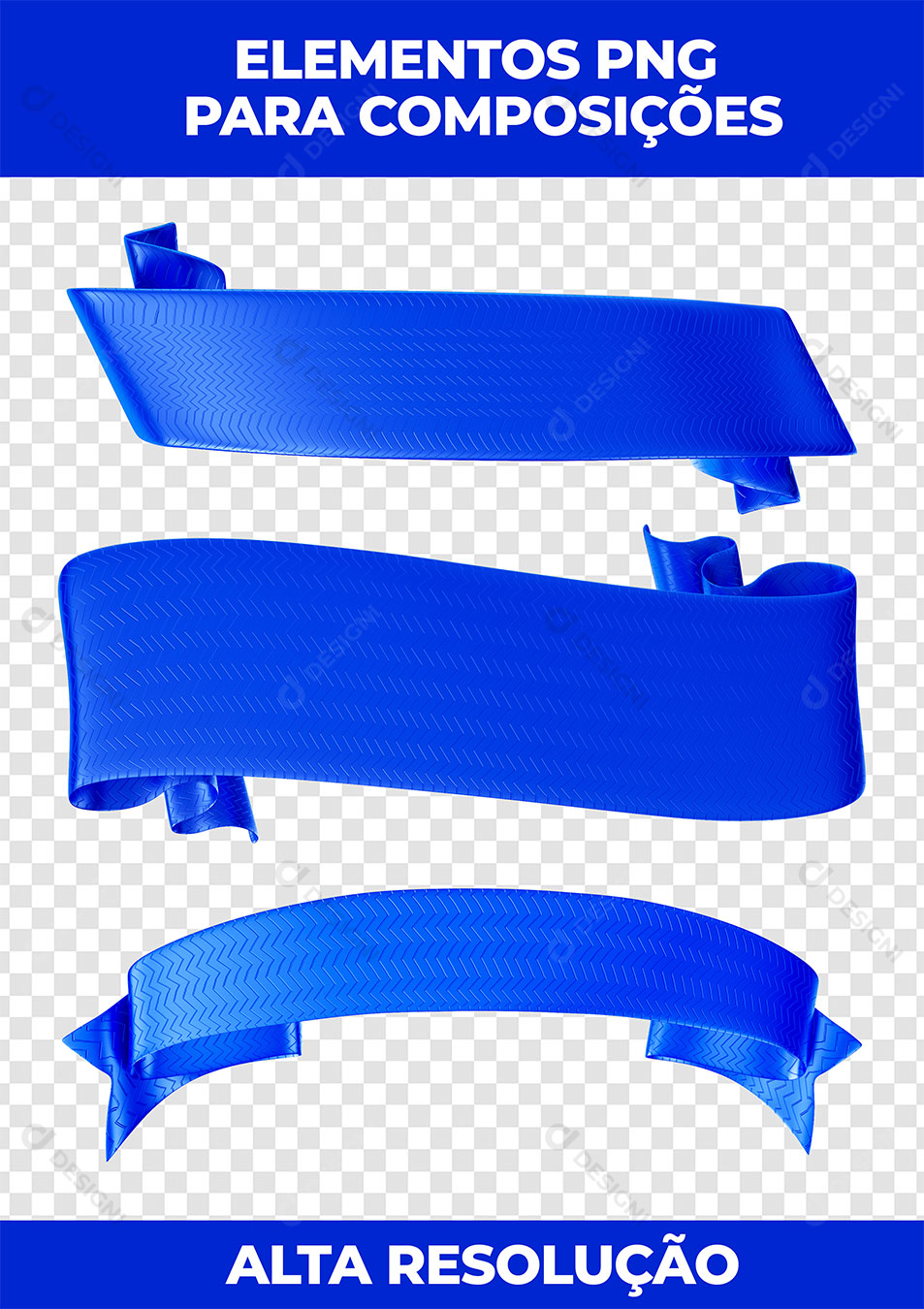 Laços e Fitas Elemento Para Composição PNG Transparente