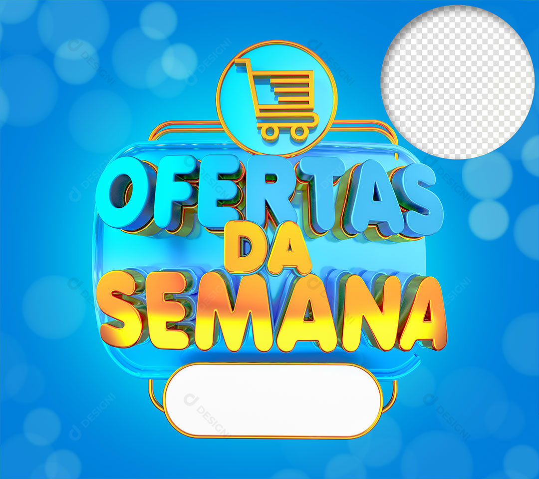 Ofertas da Semana Selo 3D PNG Transparente