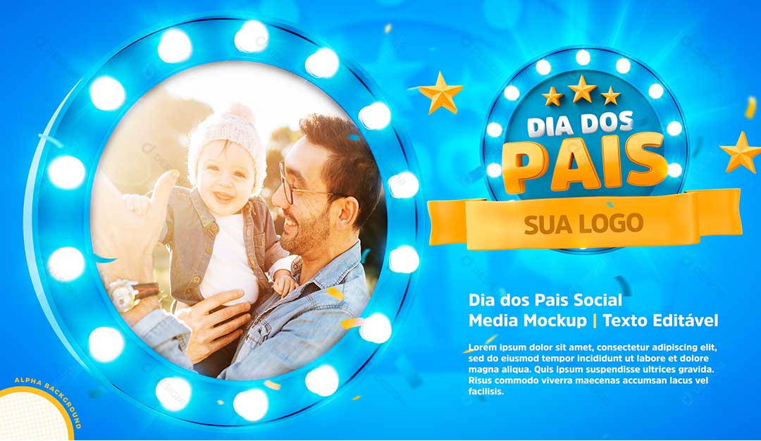 Banner Dia dos Pais Social Media PSD Editável