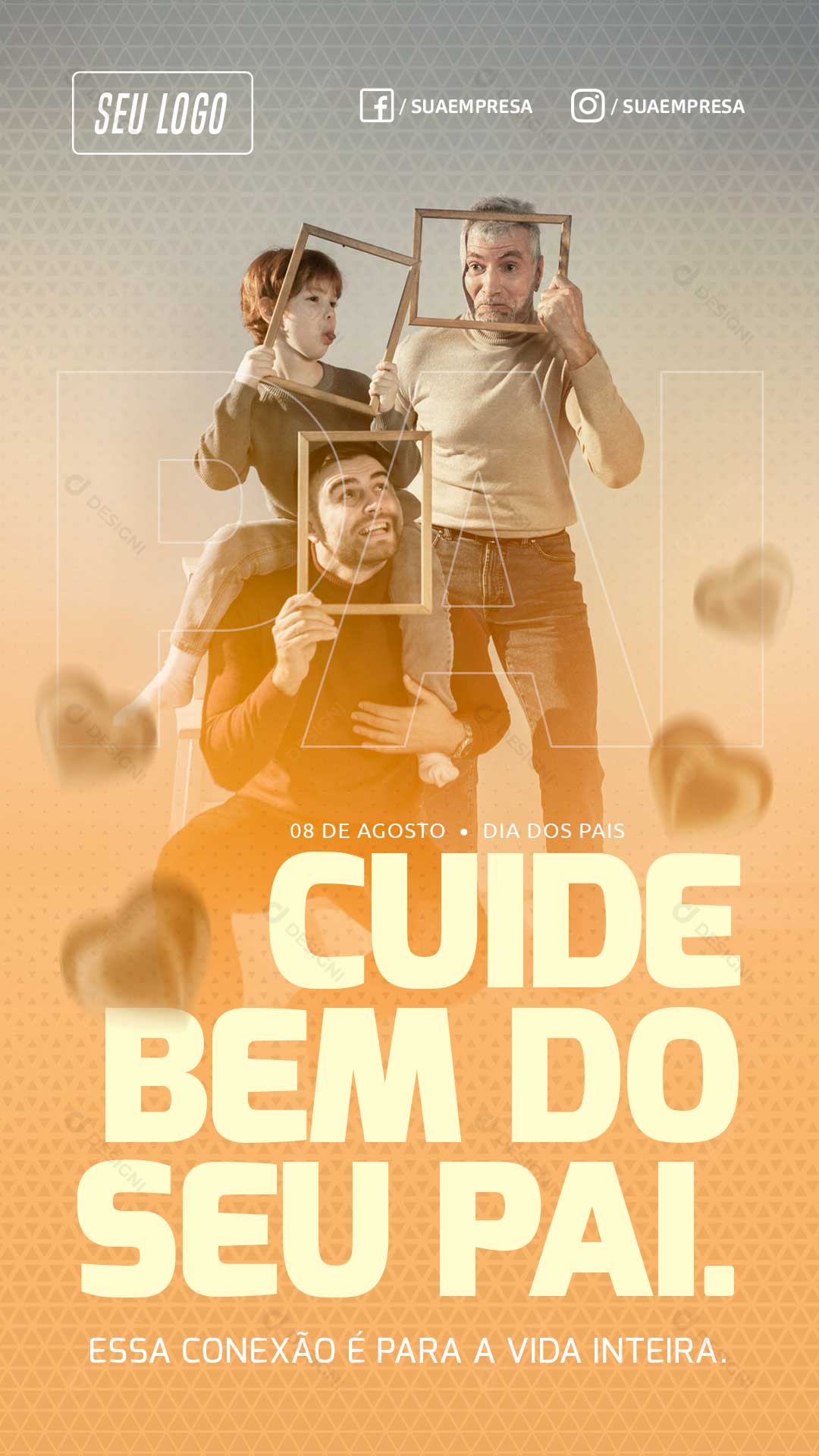 Story Cuide Bem do Seu Pai Social Media PSD Editável