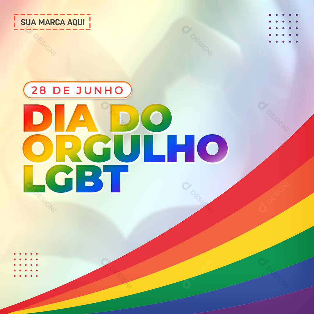 Dia Internacional do Orgulho LGBT Social Media PSD Editável