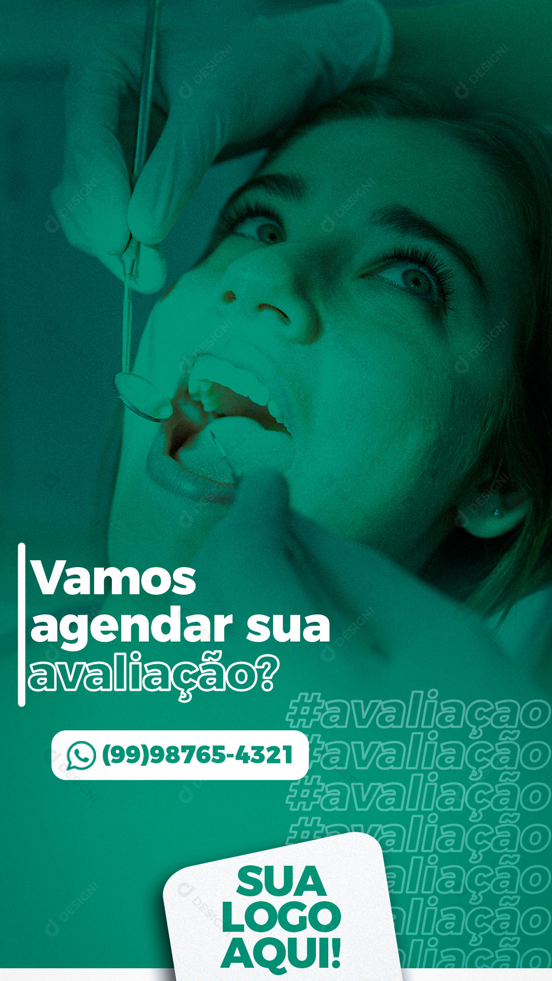 Story Odontologia Dentista Vamos Agenda Sua Avaliação Social Media PSD Editável