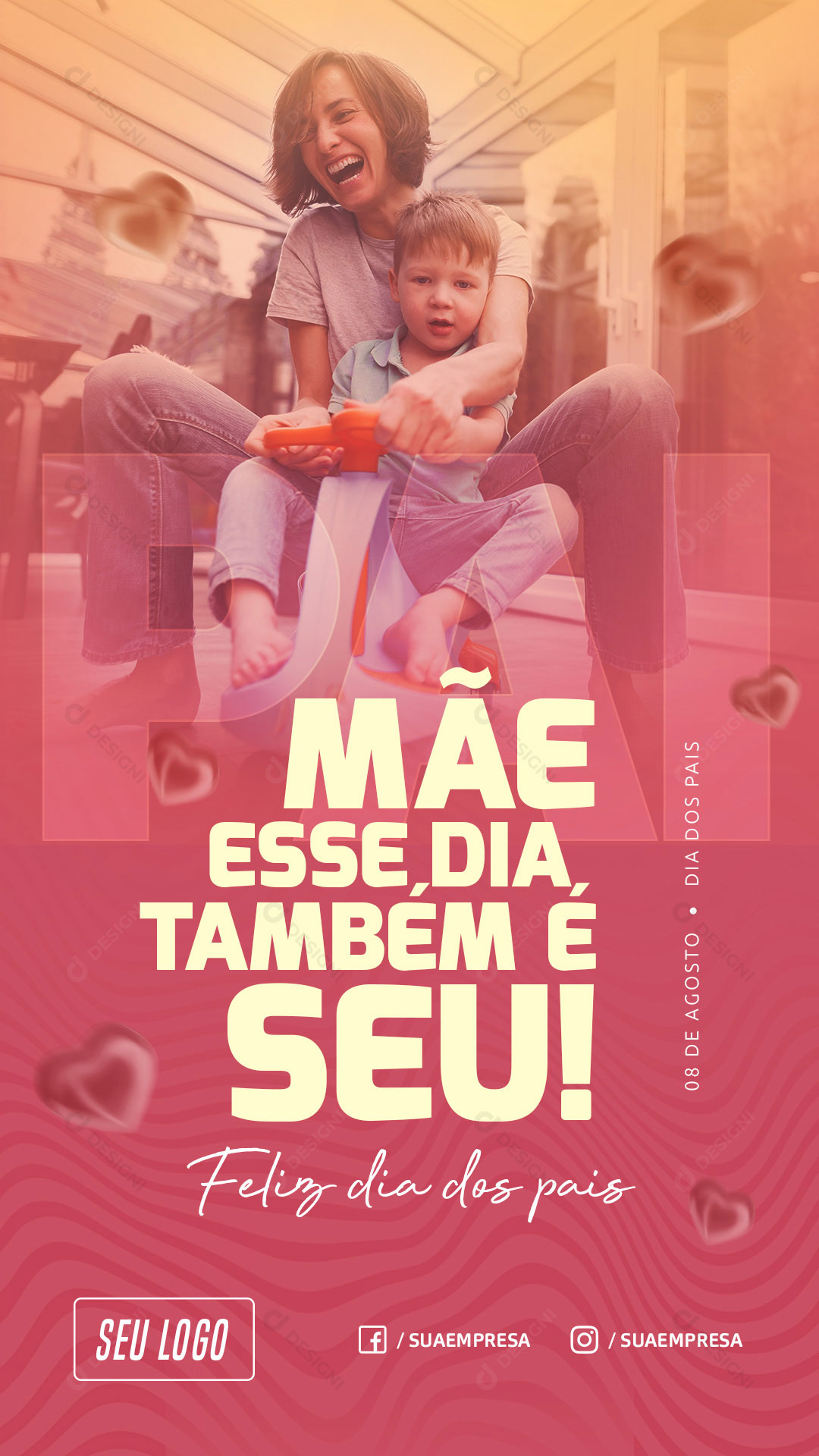 Story Mãe Esse Dia Também e Seu Social Media PSD Editável